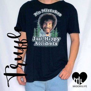 BOB ROSS No Mistakes Just Happy Accidents Tee